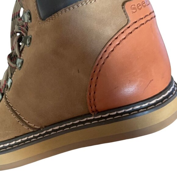 See by Chloe Edera Beige Suede Ankle Hiking Boots Size 36 - Picture 14 of 14